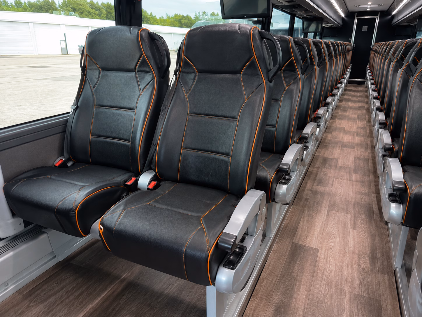 waterbury construction and film crew shuttle buses